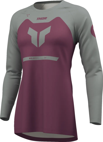 Womens Ridemode Menace Jersey Gray, Purple -2