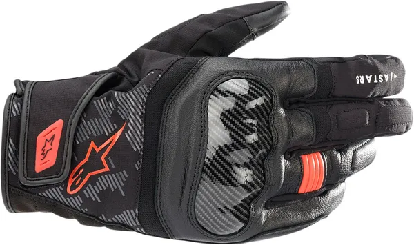 Manusi Piele Alpinestars Smx Z Drystar Negru/Rosu-2