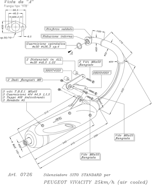 Sito Full-system Exhaust Black, 1, nordicamoto.ro