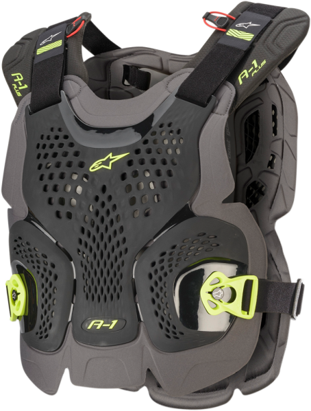 A-1 Plus Chest Protector Black, Hi-vis, Yellow  M/L, 1, nordicamoto.ro