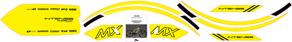 Graphics Kit For Tazer Mx Yellow, 2, nordicamoto.ro