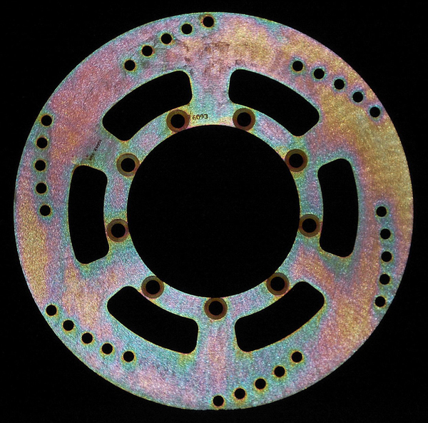 Round D-series Fixed Offroad Brake Rotor Gold, Zinc, 1, nordicamoto.ro