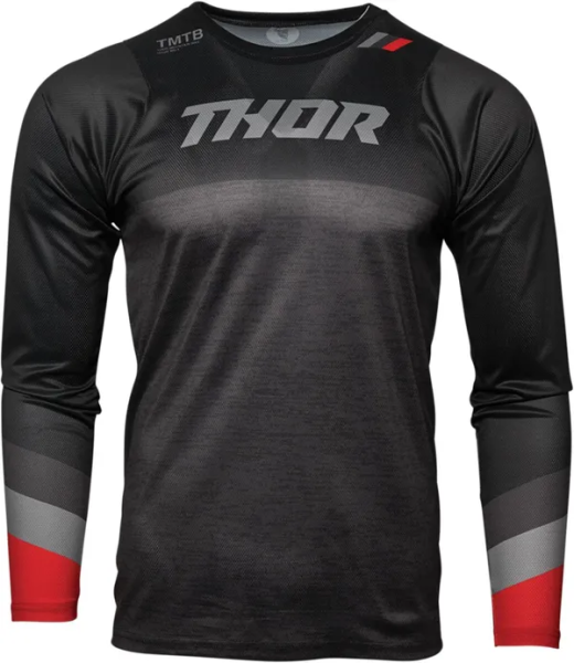 Tricou MTB Thor Assist Black/Gray/Red-4