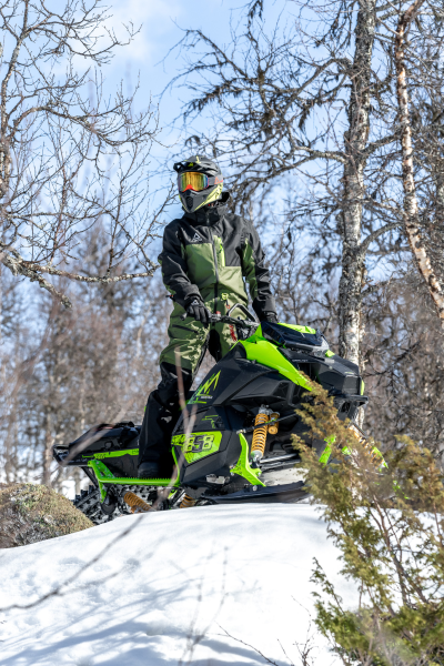 AMOQ Dynamic Monosuit Insulated Black/Military Green/Hivis XS-0