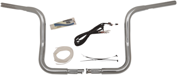 1-1/4(r) Ez Install Round Top Handlebar Kit Silver, 4, nordicamoto.ro