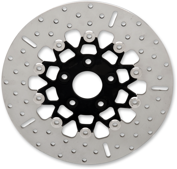 Custom Stainless Steel Rear Brake Rotor Black, Chrome, 1, nordicamoto.ro
