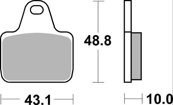 Ds Racing Dual Sintered Brake Pads, 1, nordicamoto.ro
