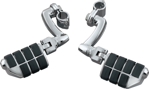 Longhorn Offset Dually Highway Pegs Silver, 1, nordicamoto.ro