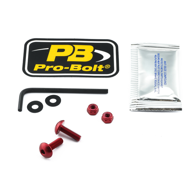 License Plate Screws Red, 1, nordicamoto.ro