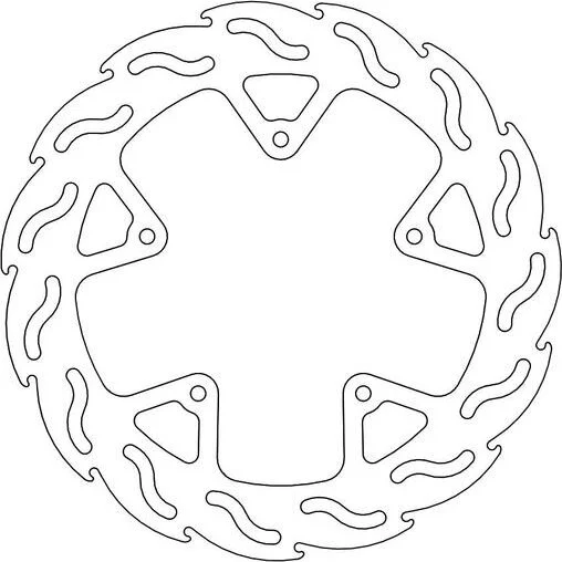 Flame Series Rotor Rear Stainless Steel