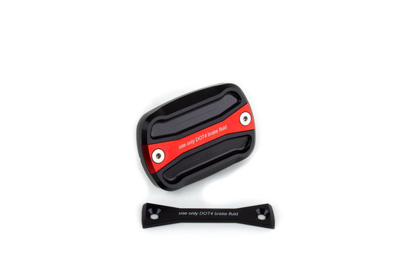 Brake Fluid Reservoir Cap Anodized, Black, Red, 1, nordicamoto.ro