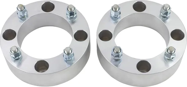 Wheel Spacers With Studs Silver 