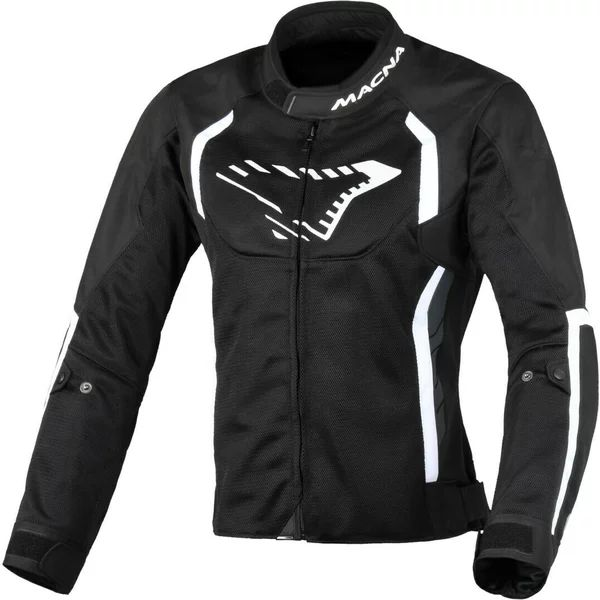 Geaca de vara textil dama MACNA GRISCA XS Negru/Rosu, 5, nordicamoto.ro
