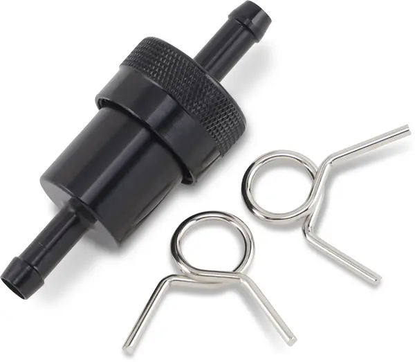 Anodized Aluminum Fuel Filter Black-0