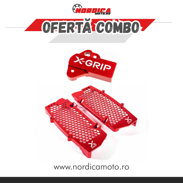 Pachet Protectie senzor TPS KTM/Husqvarna 250/300 X-Grip + Protectii radiator KTM/Husqvarna  X-GRIP 20-23 Portocaliu, 3, nordicamoto.ro