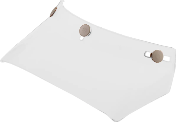 3-snap Vintage Mx Snap On Visor Peak Gloss White, 1, nordicamoto.ro