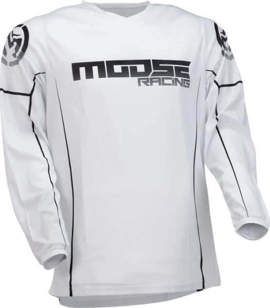 Tricou Moose Racing Qualifier White/Black-3