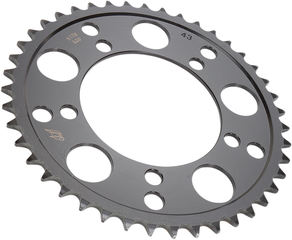Lightweight Steel Sprocket Black, Zinc, 1, nordicamoto.ro