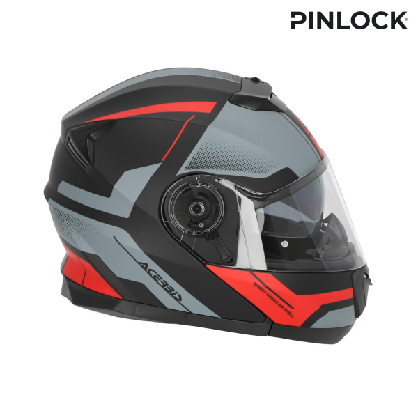 Casca Flip-up Acerbis Serel 22-06 Negru/Rosu XL-4