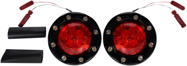 Probeam® Bullet Ringz Led Rear Turn Signals For Scout Red, 1, nordicamoto.ro