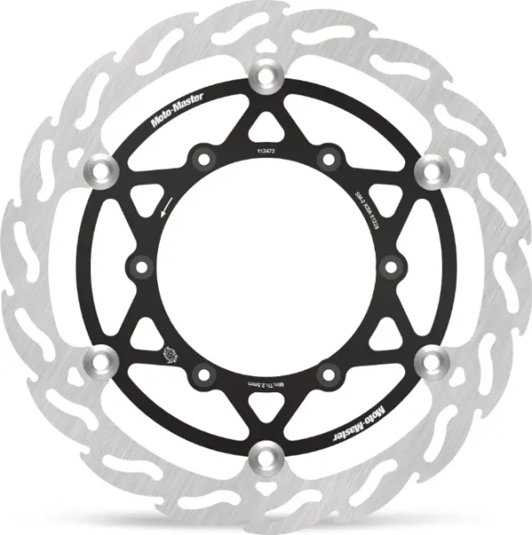 Oversize os Front Flame Disc Black, Stainless Steel