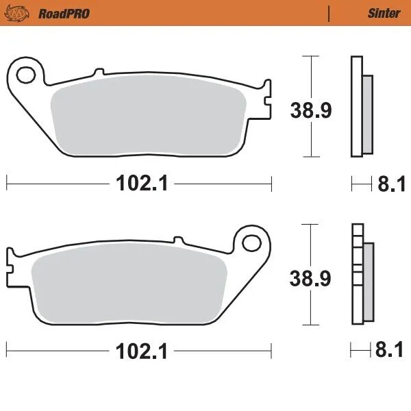 Roadpro Sinder Brake Pad Front-0