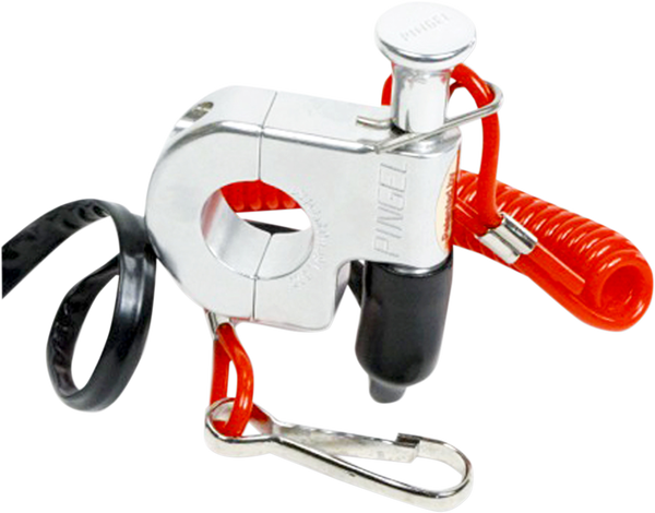 Tether Kill Switch Black, Orange, Silver, 2, nordicamoto.ro