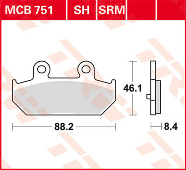 Srm Series Sindered Scooter Brake Pads