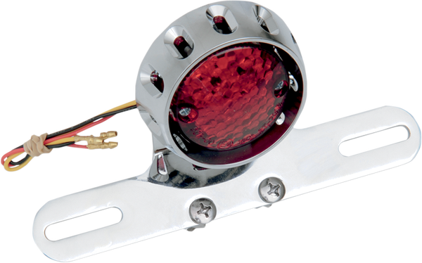 Custom Bobber Led Taillight And License Plate Mount Chrome, 1, nordicamoto.ro