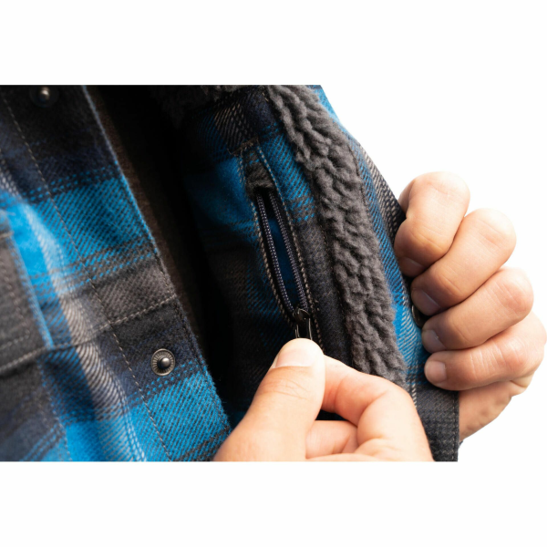 Camasa Klim Bridger Fleece Lined Flannel Imperial Blue - Dress Blues-13