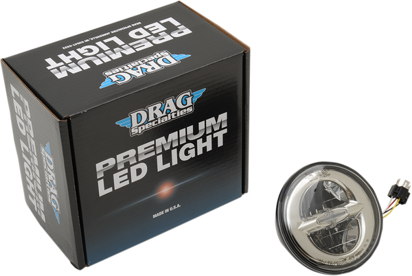 5.75 (r) Reflector Style Headlight Chrome, 1, nordicamoto.ro