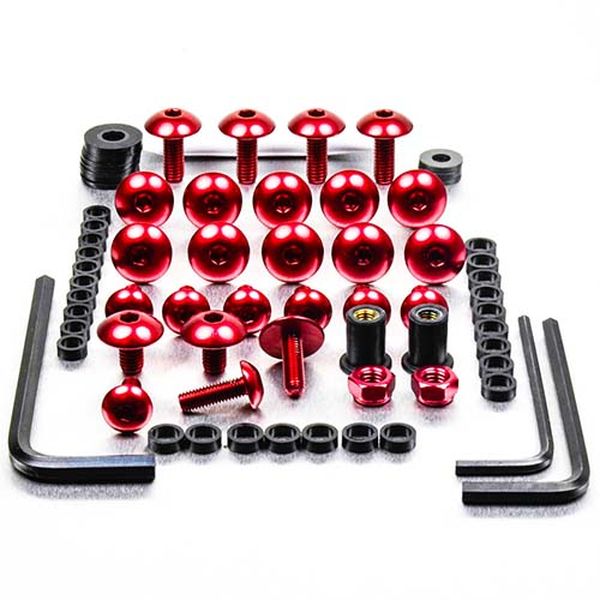 Fairing Bolt Kit For Kawasaki Red, 1, nordicamoto.ro