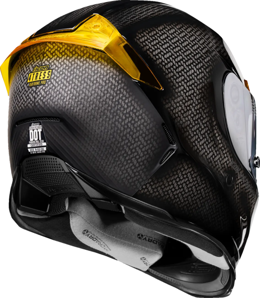 ICON Airframe Pro Carbon 4tress Helmet Yellow, 13, nordicamoto.ro