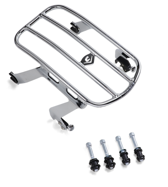 Detachable Solo Luggage Rack Silver, 1, nordicamoto.ro