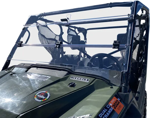 Deluxe Full Folding Windshield Clear -4
