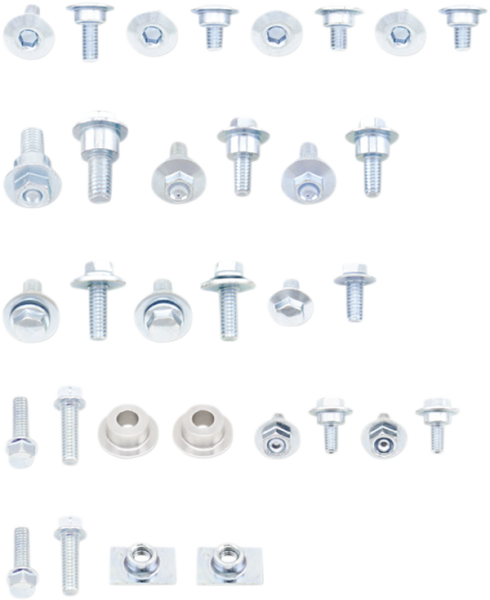 Full Plastic Fastener Kit Steel 