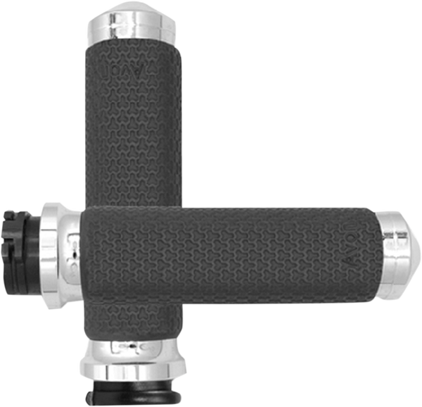 Vibration Dampening Memory Foam Grips Silver, 1, nordicamoto.ro
