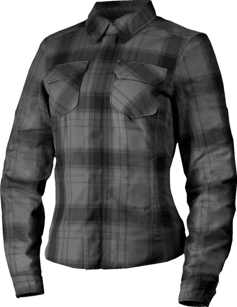 Womens Fallblock Flannel Jacket Black, Gray  S, 2, nordicamoto.ro