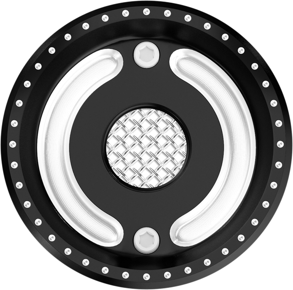 Pulley Cover Black, Machined, Contrast Cut, 1, nordicamoto.ro