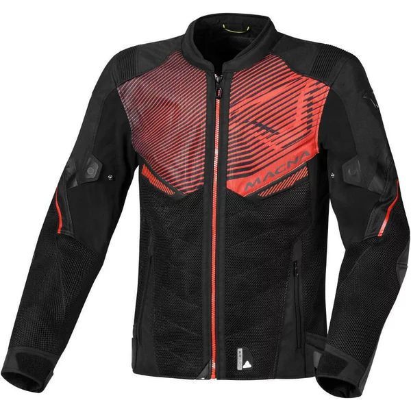 Geaca de vara sport MACNA FOXTER L Negru/Rosu, 12, nordicamoto.ro