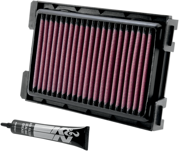 High-flow Air Filter Black, Red, 1, nordicamoto.ro