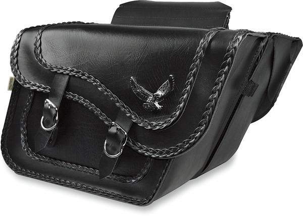 Black Magic Saddlebags Silver, Black, 1, nordicamoto.ro