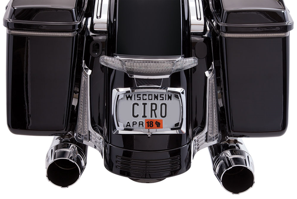 Latitude Taillight And License Plate Mount Chrome, 1, nordicamoto.ro