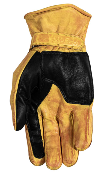 Manusi Piele Rusty Stitches Johnny Yellow/Black-0