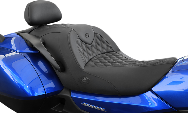 Roadsofa Lattice Stitch Heated Seat Black, 1, nordicamoto.ro