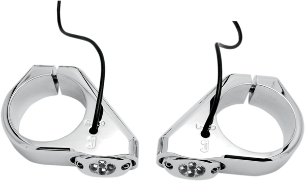 Led Fork-mount Marker Lights Chrome, 1, nordicamoto.ro