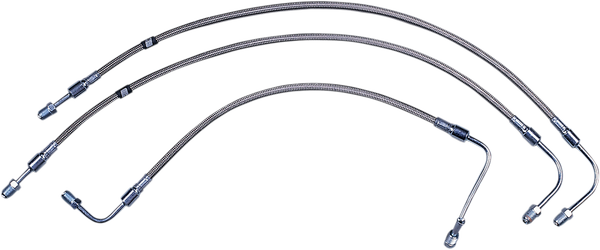 Stock Length Front Brake Line Kit Silver, 1, nordicamoto.ro
