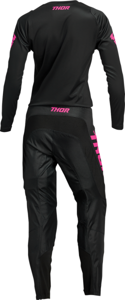 Tricou Dama Thor Sector Minimal Black/Fluo Pink-4