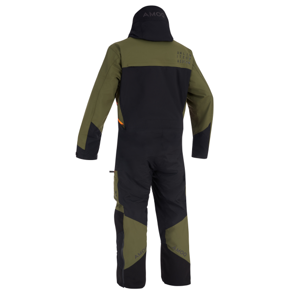 AMOQ Eclipse V3 Monosuit Military Green/Black/Orange XS-1