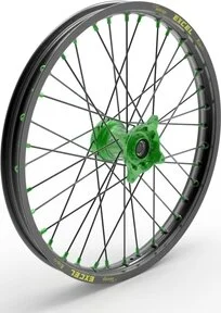 Elite Mx-en Wheel, Black Spokes Black, Green, 1, nordicamoto.ro